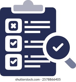 Detailed Document Verification Icon for Employment Use