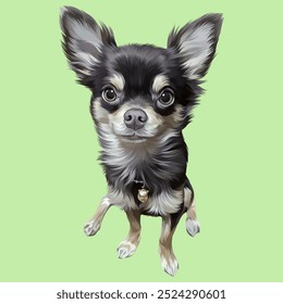 Detailed dog illustration in vector art style