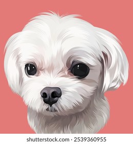 Ilustración detallada del perro en estilo del Arte vectorial