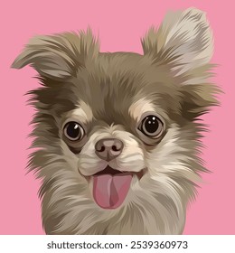 Ilustración detallada del perro en estilo del Arte vectorial