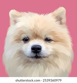 Ilustración detallada del perro en estilo del Arte vectorial