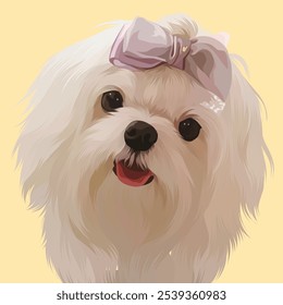 Ilustración detallada del perro en estilo del Arte vectorial