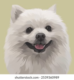 Ilustración detallada del perro en estilo del Arte vectorial