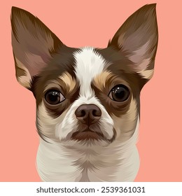 Ilustración detallada del perro en estilo del Arte vectorial