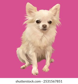 Detailed Dog Illustration in vector style