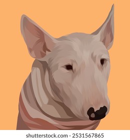 Detailed Dog Illustration in vector style