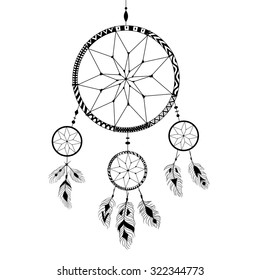 Detailed dreamcatcher.