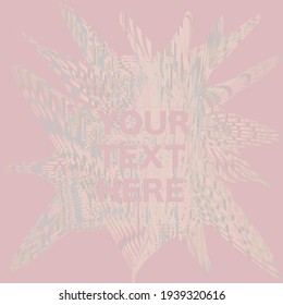 Detailed Dynamic Irregular Unique Abstract Background. Flow Electronic Underground Cover Vector Unique Style. Shape Geometrical Blot Lines Stripes Modern Design. Gradient Music Mesh Modern Art.