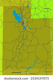 A detailed editable vector map of the U.S. state of Alabama. The map highlights state boundaries, major cities, highways, rivers, and geographic features. Ideal for design and presentations.