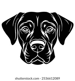 Detailed and expressive, this dog head vector captures the loyal essence of man's best friend. Clean lines and sharp detail bring personality and charm to any design.