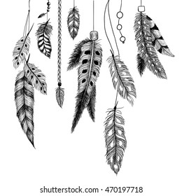 Plumas detalladas. Imagen de Boho.
