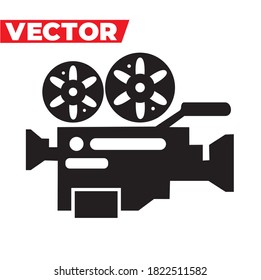 A detailed film camera icon, saved in EPS10