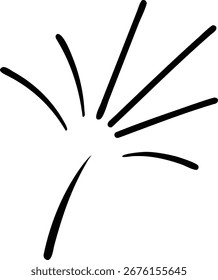 detailed firework spark illustration using vibrant colors