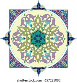 Detailed floral scarf design (scarf, pattern, paisley).
