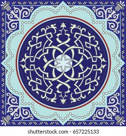 Detailed floral scarf design (scarf, pattern, paisley).