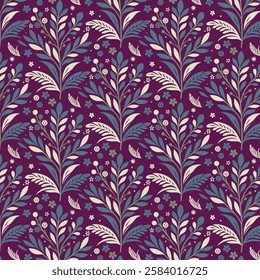 detailed floral seamless wallpaper pattern for bedding fashion textiles and print on demand