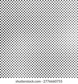 Detailed gradient fade pixel vector illustration with blur black light elements. This dither technology backdrop provides a modern halftone look for backdrop overlay layouts and