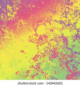 Detailed Grunge Multicolored Background, Abstract Vector Illustration