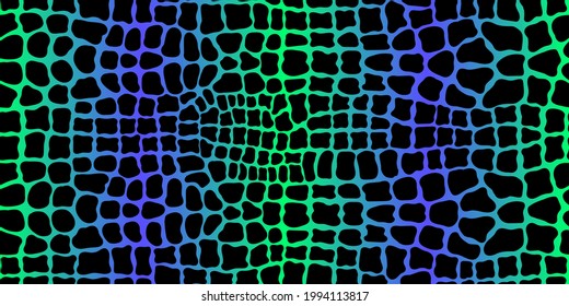 Detailed hand-drawn crocodile skin seamless pattern. Leather texture imitation wallpaper. Vector background.	
