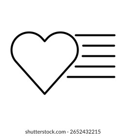 El icono detallado del Botón de la lista de reproducción del corazón se puede utilizar para el Web y el móvil