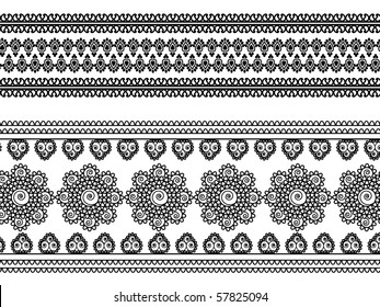 Black White Border Design Stock Illustration 1608850993