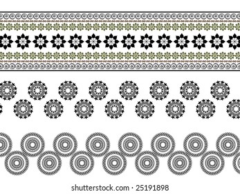 Detailed henna borders