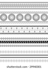 Detailed henna borders