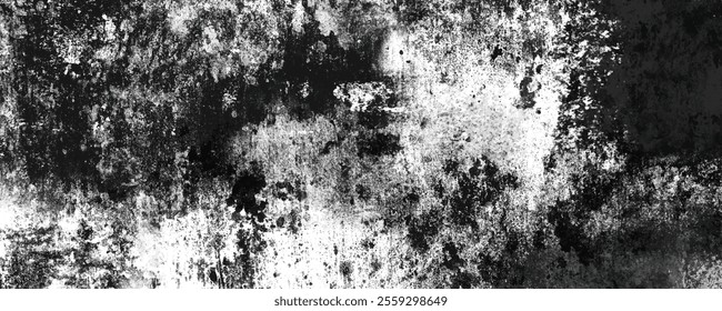 Detailed High-Resolution Abstract Ink Blot Texture in Monochrome with Intricate Design Features

