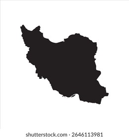 Un mapa detallado de la Alta resolución de Irán
