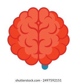 Ilustración vectorial Cerebral Humana Detallada, Vector de Diagrama Cerebral de Neurociencia.