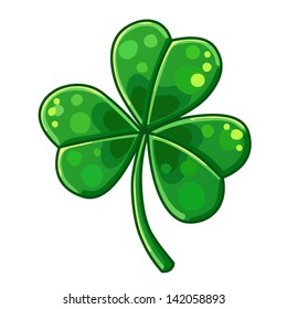 Detailed Icon. Lucky Clover isolated on white background