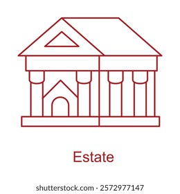 A detailed icon symbolizing wills, trusts, and legalities surrounding estate management.