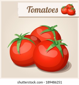 Detailed Icon. Tomatoes.