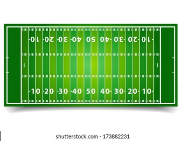 detailed illustration of an American Football field, eps10 vector