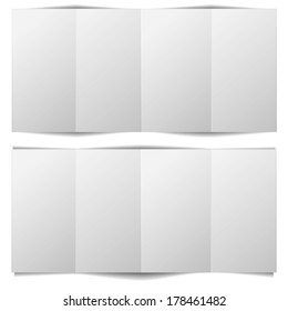 detailed illustration of a blank brochure template, eps10 vector