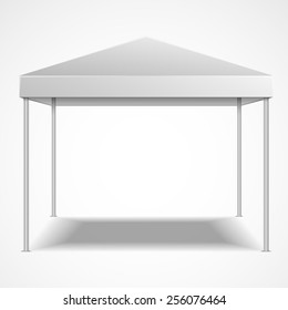 detailed illustration of a blank canopy tent, eps10 vector