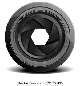 detailed illustration of a camera lens