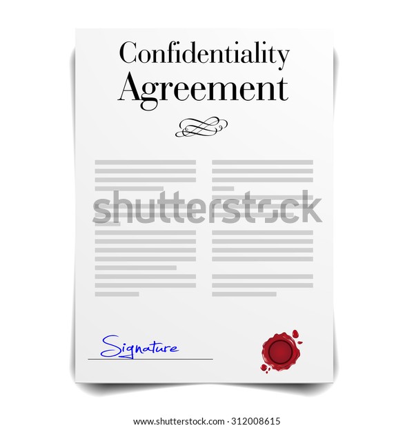 detailed-illustration-confidentiality-agreement-letter-eps10-stock