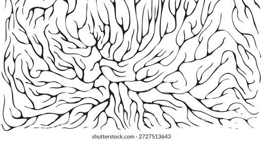 Detailed illustration of the convoluted surface of the human brain, showcasing gyri and sulci.