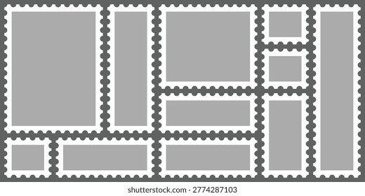 A detailed illustration of a grid layout with multiple interconnected rectangular panels and segments.