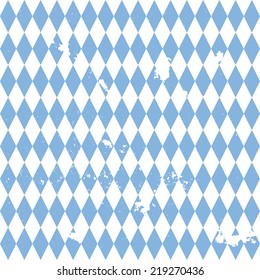 detailed illustration of a grungy bavarian background pattern, eps10 vector