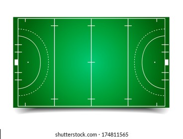 detailed illustration of a hockey field, eps10 vector