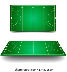 detailed illustration of Hockey fields with different perspective, eps10 vector