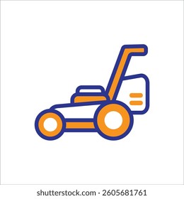 A detailed illustration of a lawn mower, highlighting its features for maintaining a beautiful lawn.