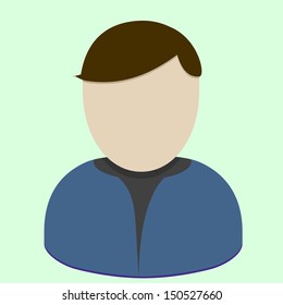 detailed illustration of male avatar