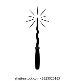 Detailed illustration of a matchstick igniting with a bright spark, symbolizing ignition, energy, or beginning of an idea or process.