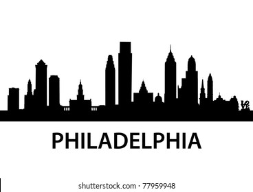 detailed illustration of Philadelphia, Pennsylvania