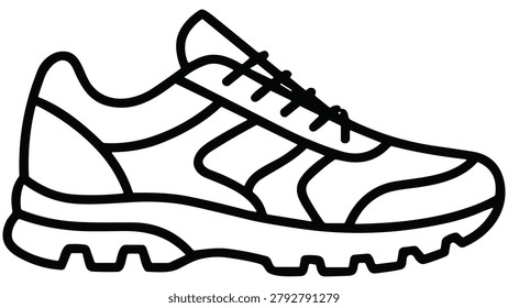 Detailed illustration of a sneaker