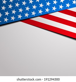 detailed illustration of a stylized patriotic stars and stripes background, eps 10 vector 