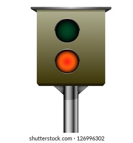 detailed illustration of traffic speed camera, eps 10